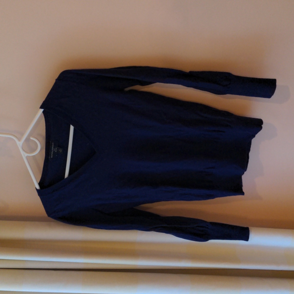 Banana Republic v-neck sweater (indigo)